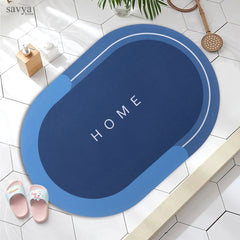 SAVYA HOME Bath Mat, Quick Drying Water Soak Bathroom Mat Water Absorbent Door Mat, Floor Mat, Anti Slip Bathroom Cushion Mat (60 * 40)