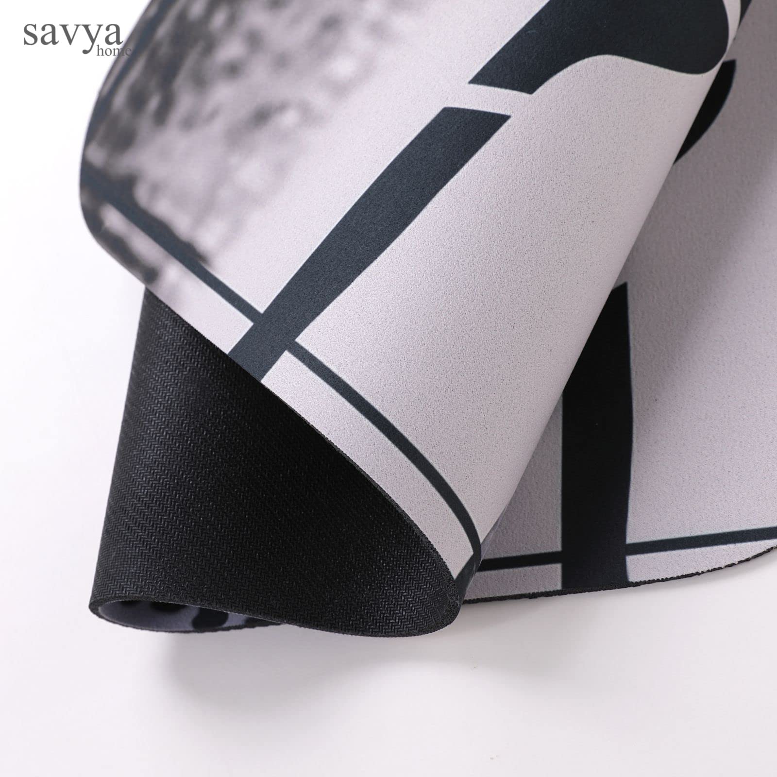 SAVYA HOME Kitchen Mats|| 60 x 40 ||Anti-Skid Mat for Living Room,Bathroom,Shower,Bathtub mat,Multipurpose Mat (Grey)