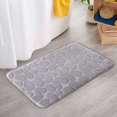 SAVYA HOME Coral Fleece Fabric Bathroom mat|40 x 60|Anti-Skid mat, Living Room mat, Doormat, Multipurpose mat | Grey
