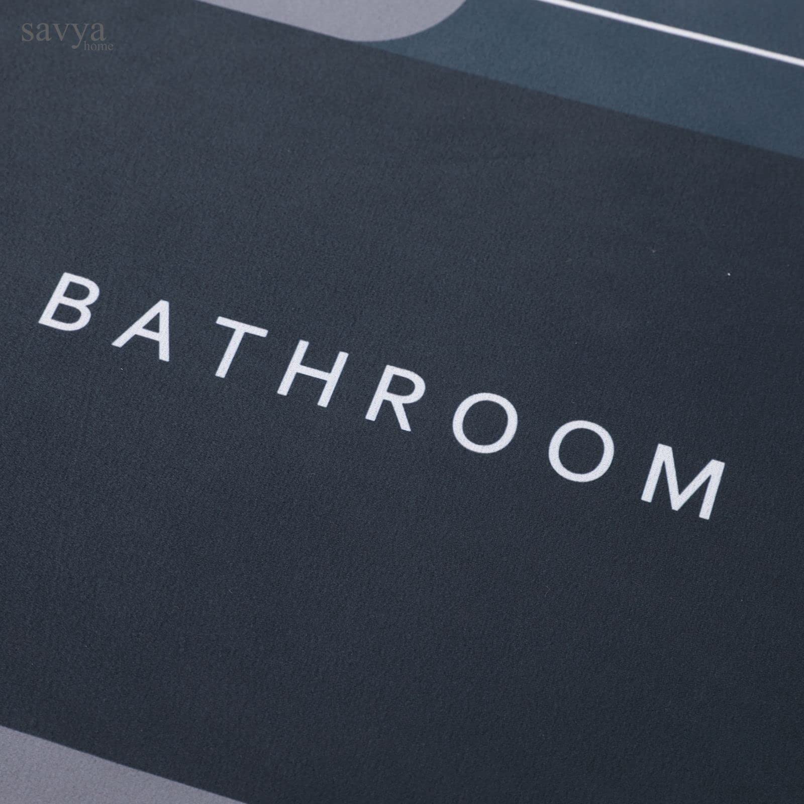 SAVYA HOME Bath mats || 60 x 40 || Anti-Slid mat for Living Room, Bathroom, Shower, Bathtub|Multipurpose mat (Oval (Dark Grey))