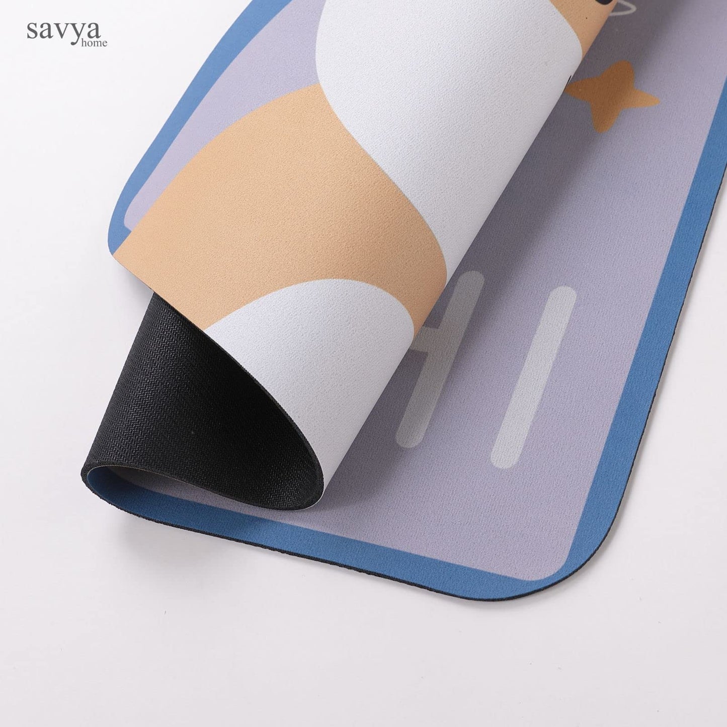 SAVYA HOME Pack of 2 Multipurpose Mat for Kids Bedroom, Play Area, Living Room, Bathroom, Shower | 60 x 40 cm |Cartoon Design
