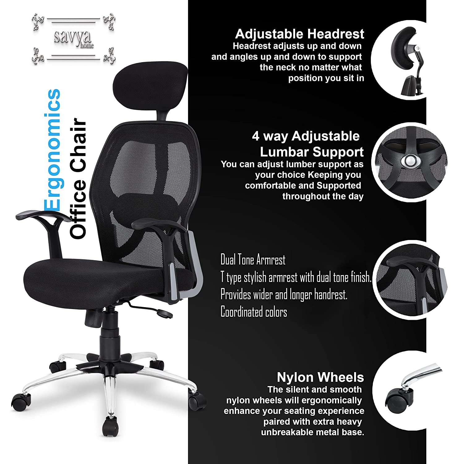 High neck best sale office chair