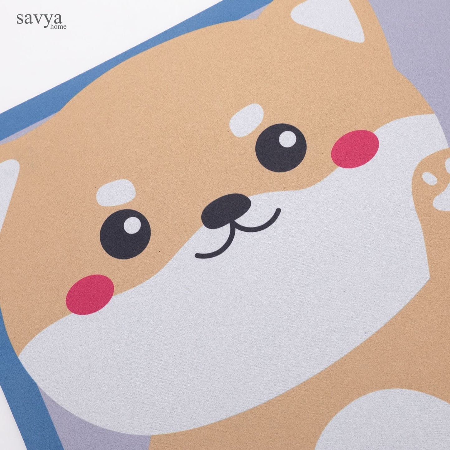SAVYA HOME Pack of 2 Multipurpose Mat for Kids Bedroom, Play Area, Living Room, Bathroom, Shower | 60 x 40 cm |Cartoon Design