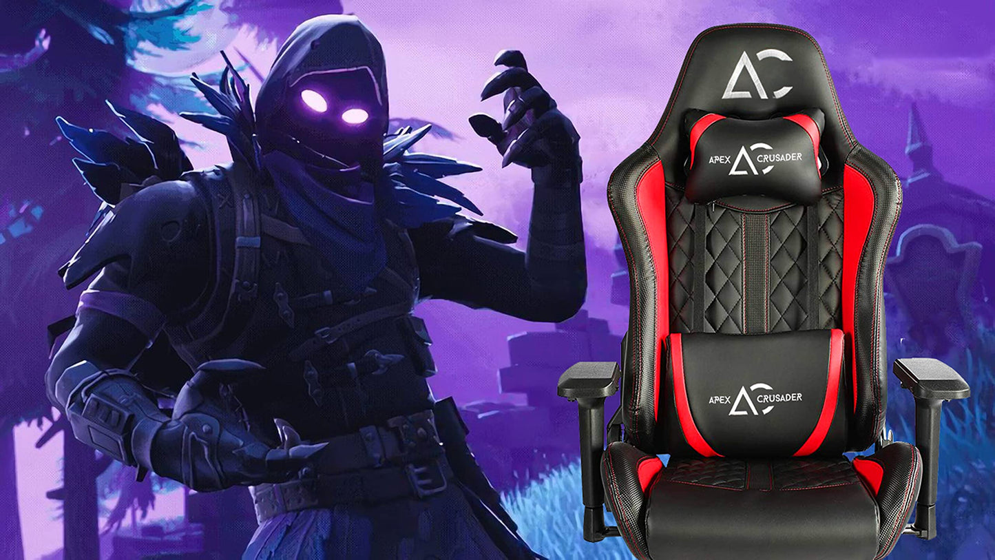 SAVYA HOME Apex Crusader Gaming Chair red and Black F