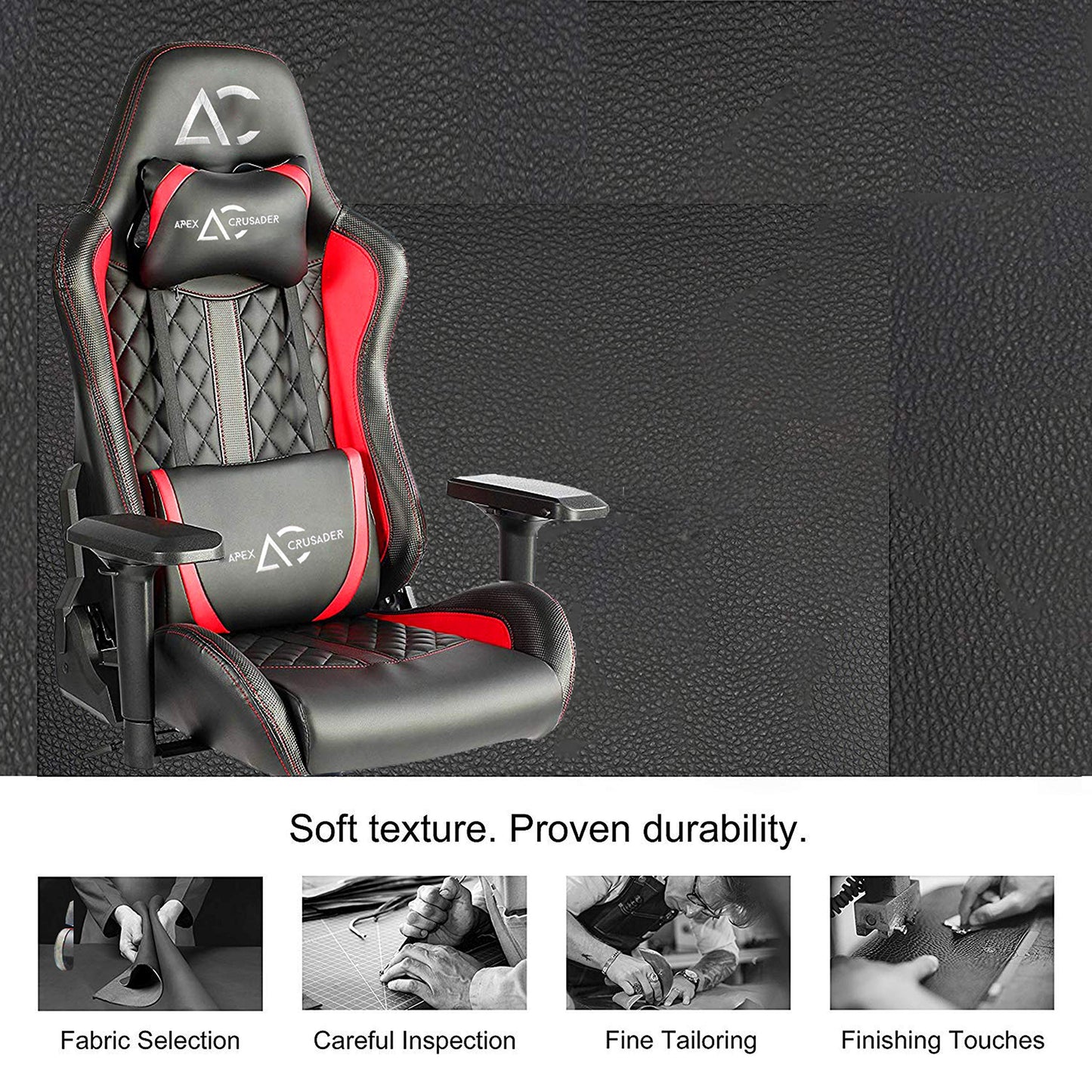 SAVYA HOME Apex Crusader Gaming Chair red and Black F